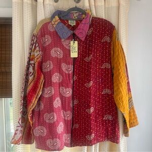 NWT Jaded Gypsy Kantha Zip-up Jacket One-Size